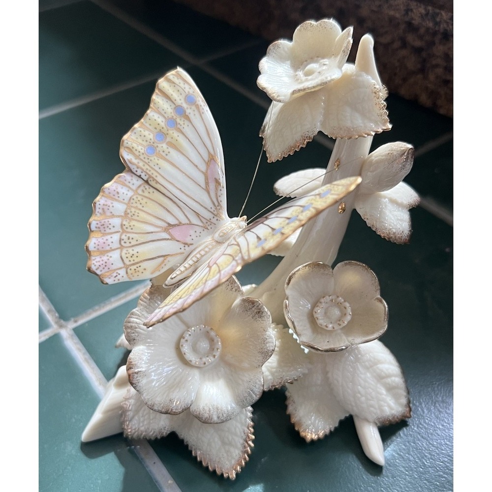 Lenox Porcelain Splendor Of Spring Butterfly Figurine Retired